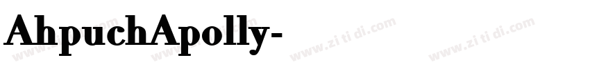 AhpuchApolly字体转换