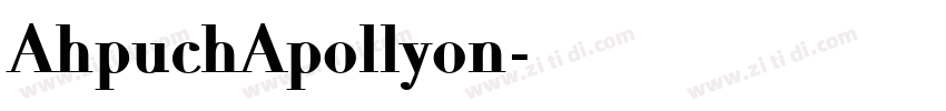 AhpuchApollyon字体转换