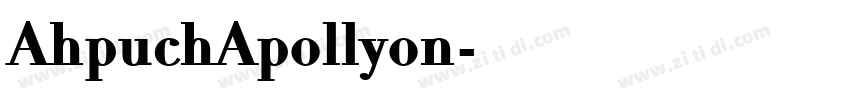 AhpuchApollyon字体转换