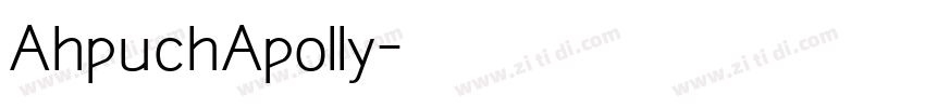 AhpuchApolly字体转换