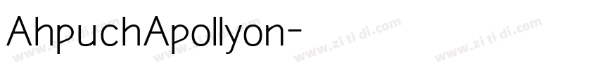 AhpuchApollyon字体转换