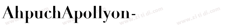 AhpuchApollyon字体转换