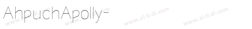 AhpuchApolly字体转换