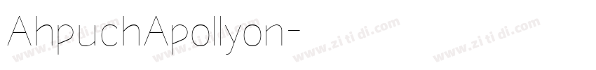 AhpuchApollyon字体转换