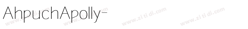 AhpuchApolly字体转换