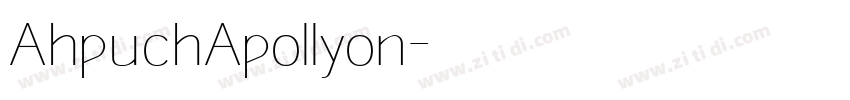 AhpuchApollyon字体转换
