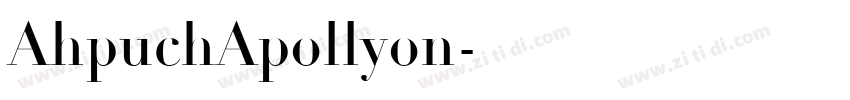 AhpuchApollyon字体转换