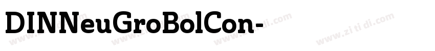DINNeuGroBolCon字体转换 DINNeuGroBolCon字体转换