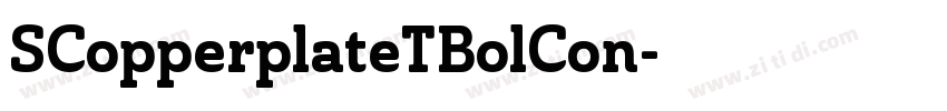 SCopperplateTBolCon字体转换 SCopperplateTBolCon字体转换