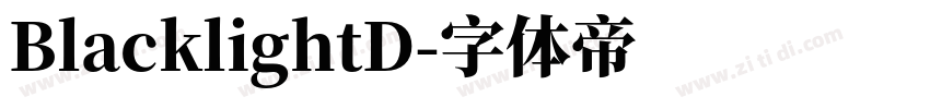 BlacklightD字体转换