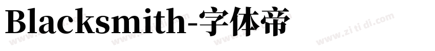 Blacksmith字体转换