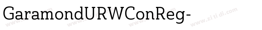 GaramondURWConReg字体转换