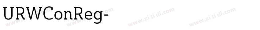 URWConReg字体转换