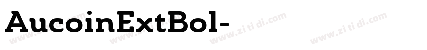 AucoinExtBol字体转换