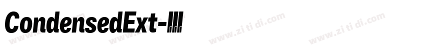 CondensedExt字体转换