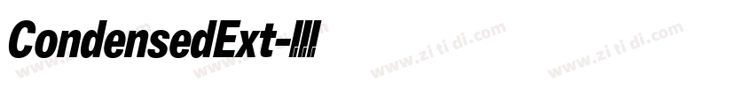 CondensedExt字体转换