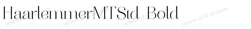HaarlemmerMTStd-Bold字体转换