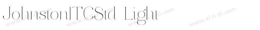 JohnstonITCStd-Light字体转换