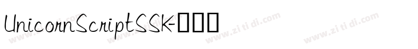 UnicornScriptSSK字体转换