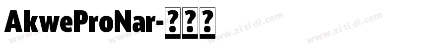 AkweProNar字体转换