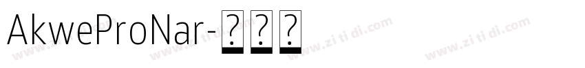 AkweProNar字体转换