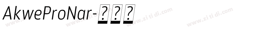 AkweProNar字体转换
