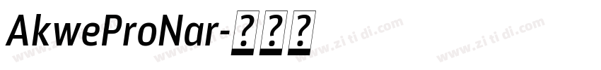 AkweProNar字体转换