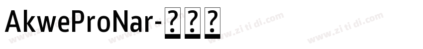 AkweProNar字体转换
