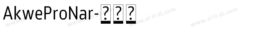 AkweProNar字体转换
