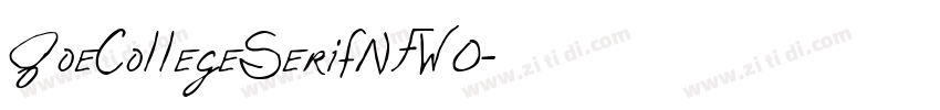 JoeCollegeSerifNFW0字体转换