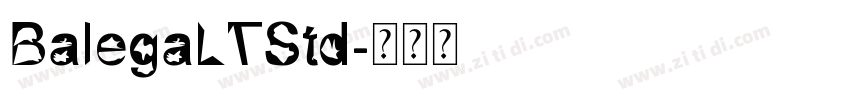BalegaLTStd字体转换
