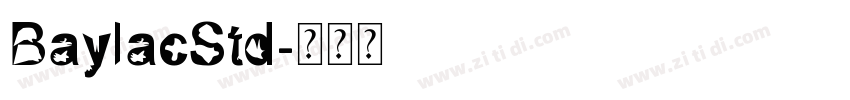 BaylacStd字体转换
