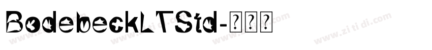BodebeckLTStd字体转换