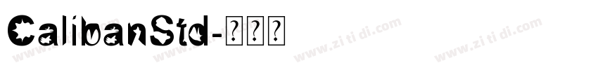 CalibanStd字体转换