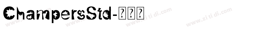 ChampersStd字体转换