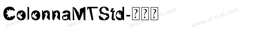 ColonnaMTStd字体转换