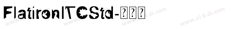 FlatironITCStd字体转换