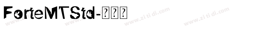 ForteMTStd字体转换