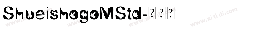 ShueishogoMStd字体转换