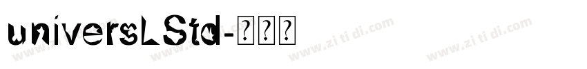 universLStd字体转换