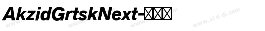 AkzidGrtskNext字体转换