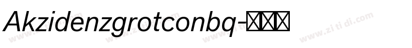 Akzidenzgrotconbq字体转换