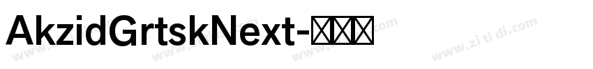 AkzidGrtskNext字体转换