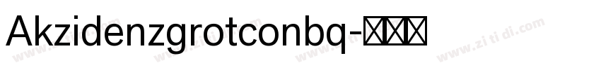 Akzidenzgrotconbq字体转换