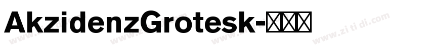 AkzidenzGrotesk字体转换