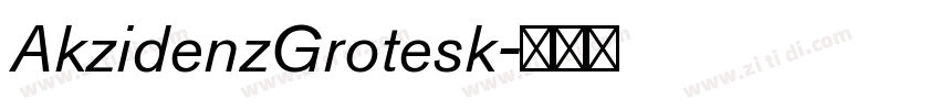 AkzidenzGrotesk字体转换