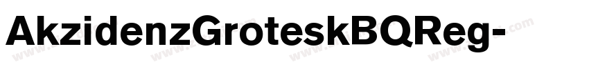AkzidenzGroteskBQReg字体转换
