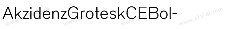 AkzidenzGroteskCEBol字体转换 AkzidenzGroteskCEBol字体转换