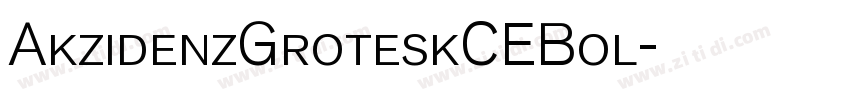 AkzidenzGroteskCEBol字体转换 AkzidenzGroteskCEBol字体转换