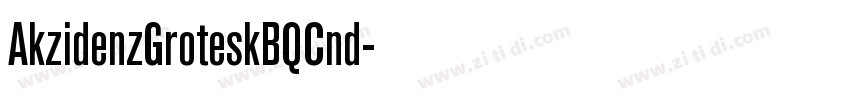 AkzidenzGroteskBQCnd字体转换